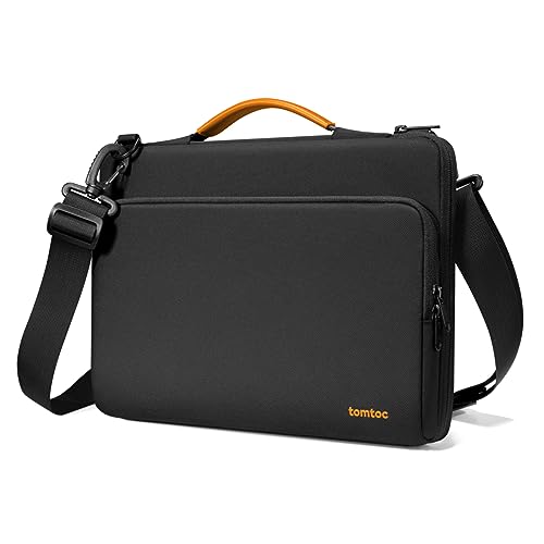 tomtoc 360° Laptop Tasche Hülle für 13 Zoll Neu MacBook Air 2024-2018 M3/A3113 M2/A2681 M1/A2337, 13-Zoll MacBook Pro M2/A2686 M1/A2337 2022-2016, Wasserabweisend Notebook Schultertasche Sleeve von tomtoc