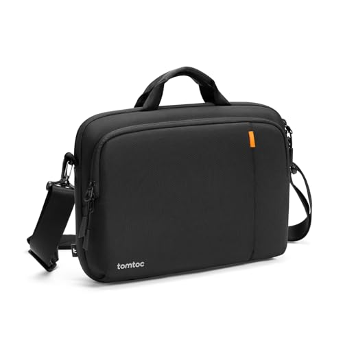 tomtoc 360° Laptop Tasche mit Schultergurt für 17,3 Zoll ASUS ROG Strix Scar 17, ASUS Zenbook 17 Fold OLED, The Razer Blade Pro 17, HP Envy Laptop 17, Wasserabweisend Laptoptasche von tomtoc