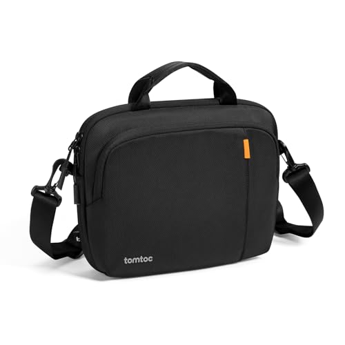 tomtoc 360° Tablet Tasche für 13 Zoll iPad Air M3/M2 2025-2024, 13 Zoll iPad Pro M4 OLED, 12,9 Zoll iPad Pro M2&M1, Wasserabweisend Umhängetasche Schultertasche mit Griff, Passt Magic/Smart Keyboard von tomtoc