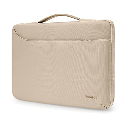 tomtoc 360° Tasche Hülle für 13 Zoll MacBook Air 2024-2018 M3/A3113 M2/A2681 M1/A2337, 13-Zoll MacBook Pro M2/A2686 M1/A2338 2022-2016, Wasserabweisend Laptoptasche Laptophülle Aktentasche Sleeve von tomtoc