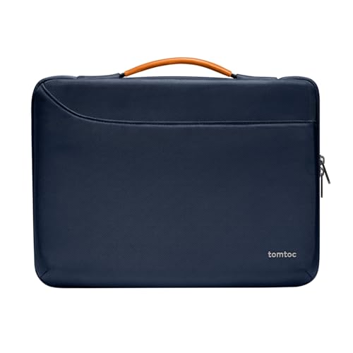 tomtoc 360° Tasche Hülle für 13 Zoll MacBook Air 2024-2018 M3/A3113 M2/A2681 M1/A2337, 13-Zoll MacBook Pro M2/A2686 M1/A2338 2022-2016, Wasserabweisend Laptoptasche Laptophülle Aktentasche Sleeve von tomtoc