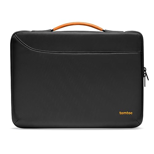 tomtoc 360° Tasche Hülle für 13 Zoll MacBook Air 2024-2018 M3/A3113 M2/A2681 M1/A2337, 13-Zoll MacBook Pro M2/A2686 M1/A2338 2022-2016, Wasserabweisend Laptoptasche Laptophülle Aktentasche Sleeve von tomtoc