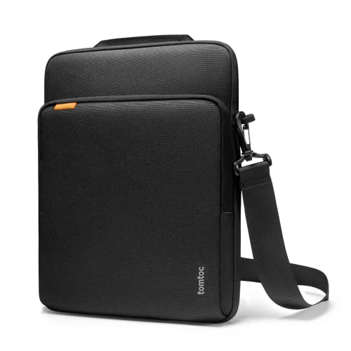 tomtoc 360° Tasche Hülle für 13 Zoll MacBook Air 2024-2018 M3/A3113 M2/A2681 M1/A2337, 13-Zoll MacBook Pro M2/A2686 M1/A2338 2022-2016, Wasserabweisend Premium Laptoptasche Laptophülle Schultertasche von tomtoc