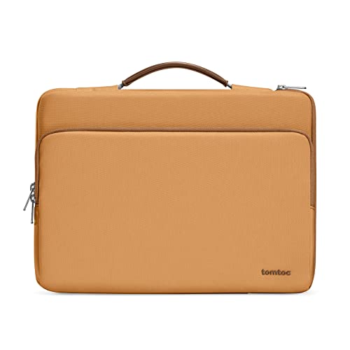 tomtoc 360° Tasche Hülle für 14 Zoll Neu MacBook Pro M3/M2/M1 Pro/Max A2992 A2918 A2779 A2442 2023-2021, Rundumschutz Stoßfest Wasserabweisend Laptoptasche Laptophülle Aktentasche Sleeve von tomtoc