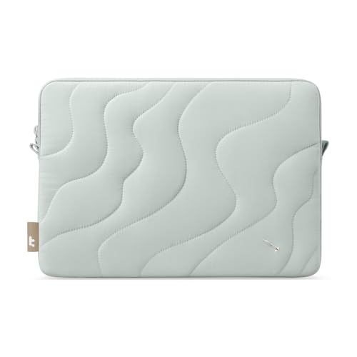 tomtoc Gesteppte Laptop Tasche Hülle für Neu 15-Zoll MacBook Air M4/A3241 M3/A3114 M2/A2941 2025-2023, 15-Zoll Microsoft Surface Laptop Copilot+ PC, 15" Dell XPS 15 Plus, Quilted Design Laptophülle von tomtoc