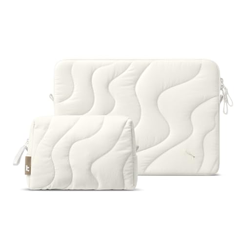 tomtoc Gesteppte Laptop Tasche Hülle für 15-Zoll Neu MacBook Air M4/A3241 M3/A3114 M2/A2941 2025-2023, Laptoptasche Laptophülle Set Puffy Sleeve mit Zubehörtasche, Schwarz tomtoc Gesteppte Laptop Tasche Hülle für 15-Zoll Neu MacBook Air M4/A3241 M3/A3114 M2/A2941 2025-2023, Laptoptasche Laptophülle Set Puffy Sleeve mit Zubehörtasche, Schwarz von tomtoc
