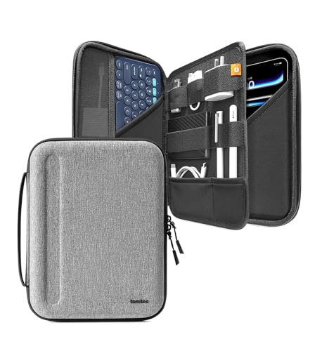 tomtoc Portfolio Tablet Tasche für 11 Zoll iPad Pro M4 & iPad Air M3/M2 2025-2024, 11 Zoll iPad 11 A16 2025, iPad 10/iPad Air 5, Galaxy Tab A9+/S9/FE, Hartschale Hülle für Magic/Smart Keyboard/Zubehör von tomtoc