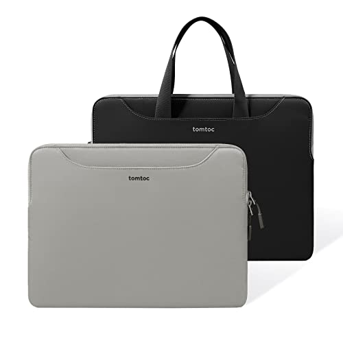 tomtoc Slim Laptop Tasche Hülle für 16 Zoll MacBook Pro M3/M2/M1 Pro/Max A2991 A2780 A2485 A2141 2023-2019, 15-Zoll Neu Neu MacBook Air M3/A3114, Doppelfarbig Laptop Tragetasche Sleeve von tomtoc