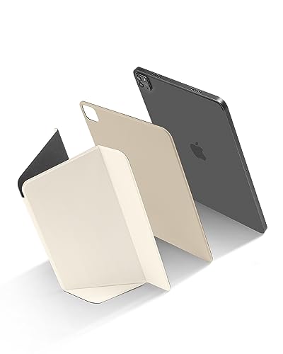 tomtoc Smart Folio Hülle für 12,9 Zoll iPad Pro (6., 5., 4. und 3. Generation) M2&M1 2022-2020, Ultra-dünn Magnetisch Case Cover mit Schutzabdeckung für Pencil, Auto Ruhe/Wachfunktion von tomtoc