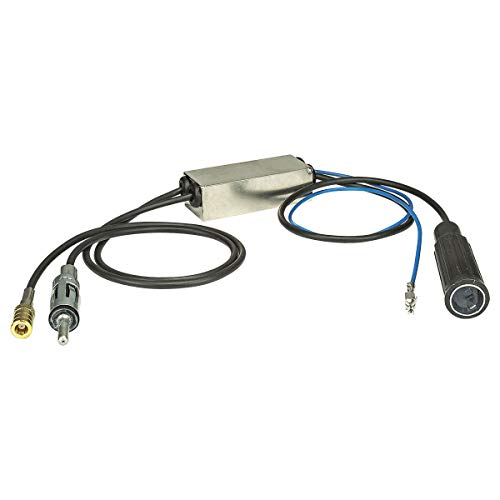 tomzz Audio 1500-045 Auto Radio DAB+ UKW FM AM Antenne Splitter Adapter SMB Buchse + DIN Stecker auf DIN Kupplung kompatibel mit Alpine Blaupunkt Clarion Pioneer Kenwood Sony JVC Panasonic von tomzz Audio