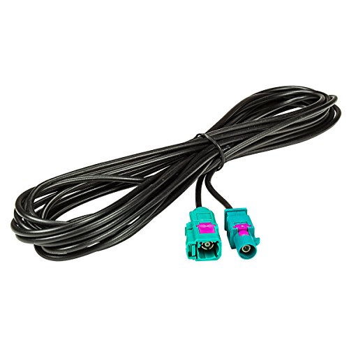 tomzz Audio 1600-011 Fakra Antennen-Verlängerung 5m 500cm Fakra (M) Stecker auf Fakra (F) Buchse Kabel RG174 Typ Z codiert von tomzz Audio