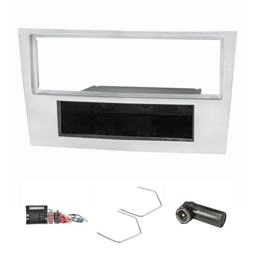 tomzz Audio 2439-091 Radioblende Set kompatibel mit Opel Corsa D Astra H Zafira B matt-Chrom mit Quadlockadapter ISO Fakra Antennenadapter Phantomeinspeisung DIN ISO Entriegelungsbügel tomzz Audio 2439-091 Radioblende Set kompatibel mit Opel Corsa D Astra H Zafira B matt-Chrom mit Quadlockadapter ISO Fakra Antennenadapter Phantomeinspeisung DIN ISO Entriegelungsbügel von tomzz Audio