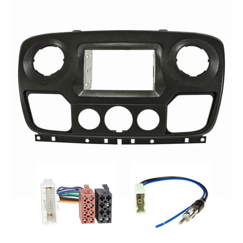 tomzz Audio 2445-057-1 Doppel DIN Radioblende Set kompatibel mit Renault Master 3 III Opel Movano B Nissan NV400 mit Adapterkabel für Radio Antenne tomzz Audio 2445-057-1 Doppel DIN Radioblende Set kompatibel mit Renault Master 3 III Opel Movano B Nissan NV400 mit Adapterkabel für Radio Antenne von tomzz Audio