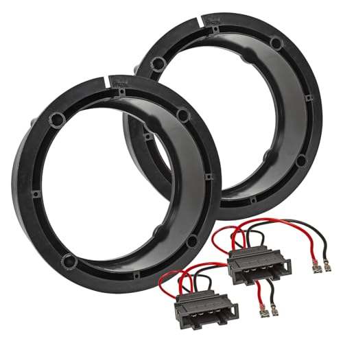 tomzz Audio 2857-001-1 Lautsprecherringe Adapter + Kabel kompatibel mit VW Golf 4 Passat 3B BG Polo 9N 165mm DIN Lautsprecher, Paar tomzz Audio 2857-001-1 Lautsprecherringe Adapter + Kabel kompatibel mit VW Golf 4 Passat 3B BG Polo 9N 165mm DIN Lautsprecher, Paar von tomzz Audio