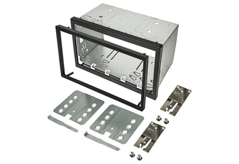 tomzz Audio 2DIN Doppel ISO DIN Metal Rahmen Einbauschacht Radioblende Einbausatz Autoradio von tomzz Audio