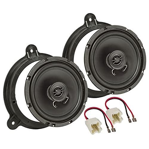 tomzz Audio 4009-004 Lautsprecher Einbau-Set kompatibel mit Dacia Logan Lodgy Dokker Sandeo 165mm Koaxial System TA16.5-Pro von tomzz Audio