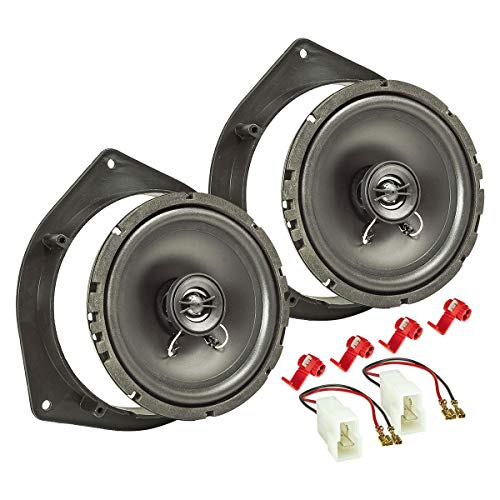 tomzz Audio 4019-002 Lautsprecher Einbau-Set kompatibel mit Kia Picanto Sportage Hyundai i10 i20 165mm Koaxial System TA16.5-Pro von tomzz Audio