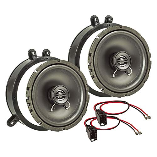 tomzz Audio 4034-000 Lautsprecher Einbau-Set kompatibel mit Mercedes C-Klasse W203 S203 CL203 Tür vorne 165mm Koaxial System TA16.5-Pro von tomzz Audio