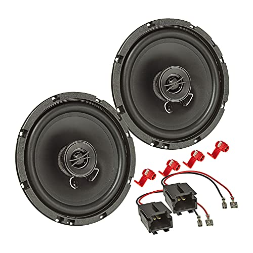 tomzz Audio 4040-003 Lautsprecher Einbau-Set kompatibel mit Peugeot 1007 206 307 406 407 165mm Koaxial System TA16.5-Pro von tomzz Audio