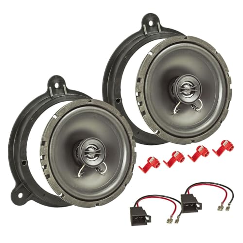 tomzz Audio 4045-000 TA16.5-Pro Lautsprecher Einbau-Set kompatibel mit Renault Clio Megane Koleos 165mm Koaxial System von tomzz Audio