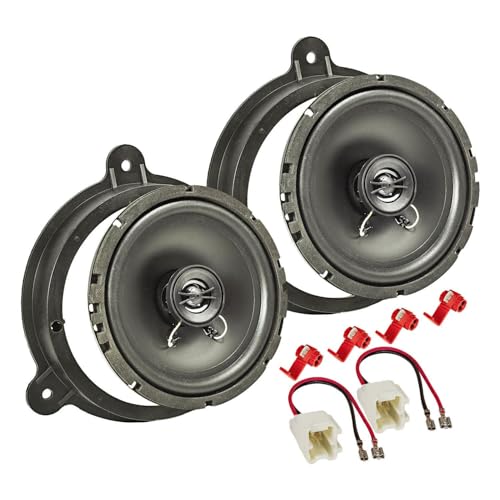 tomzz Audio 4045-003 TA16.5-Pro Lautsprecher Einbau-Set kompatibel mit Renault Megane 4 Captur Laguna 3 Master 165mm Koaxial System von tomzz Audio