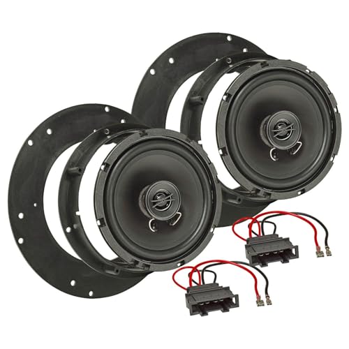 tomzz Audio 4057-009 Lautsprecher Einbau-Set kompatibel mit VW T5 T6 Multivan Caravelle Arteon Tiguan Caddy 165mm Koaxial System TA16.5-Pro von tomzz Audio