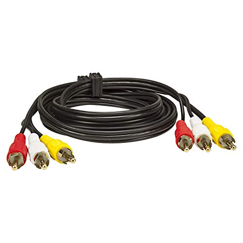 tomzz Audio 5500-002 1,5m Audio Video RCA Cinchkabel Verlängerung mit 2 x Cinch-Audio 1 x Cinch Video von tomzz Audio