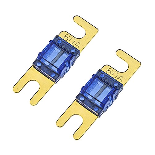 tomzz Audio 5800-057 Mini ANL Sicherung 60A 2 Stück mit vergoldeten Kontakten tomzz Audio 5800-057 Mini ANL Sicherung 60A 2 Stück mit vergoldeten Kontakten von tomzz Audio