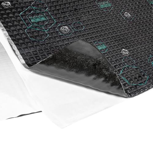tomzz Audio 7700-003 Alubutyl Schalldämmung Schalldämmmatten 3,0mm Set für 2 Türen Anti Dröhn Vibration Dämmmatte Auto Boot selbstklebend (32,84 Euro/qm) von tomzz Audio