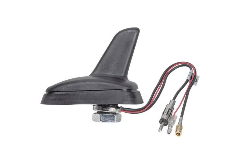 tomzz Audio DAB Antenne Auto Shark Design Dach-Antenne DAB+ FM aktiv Anschluss SMB Autoradio-Ersatzantennenstab von tomzz Audio