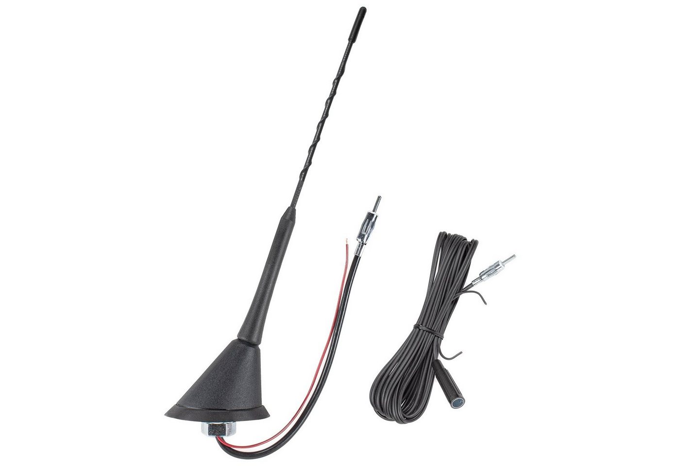 tomzz Audio Dachantenne 16V-Look AM/FM mit 450cm Kabel Verstärker DIN-Stecker Anti Autoradio-Ersatzantennenstab tomzz Audio Dachantenne 16V-Look AM/FM mit 450cm Kabel Verstärker DIN-Stecker Anti Autoradio-Ersatzantennenstab von tomzz Audio