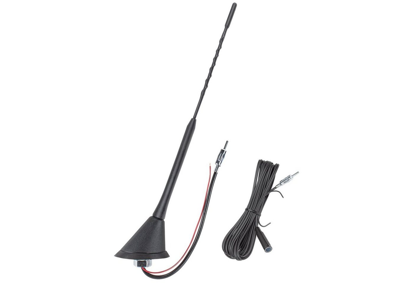 tomzz Audio Dachantenne 16V-Look AM/FM mit 450cm Kabel Verstärker DIN-Stecker Anti Autoradio-Ersatzantennenstab tomzz Audio Dachantenne 16V-Look AM/FM mit 450cm Kabel Verstärker DIN-Stecker Anti Autoradio-Ersatzantennenstab von tomzz Audio