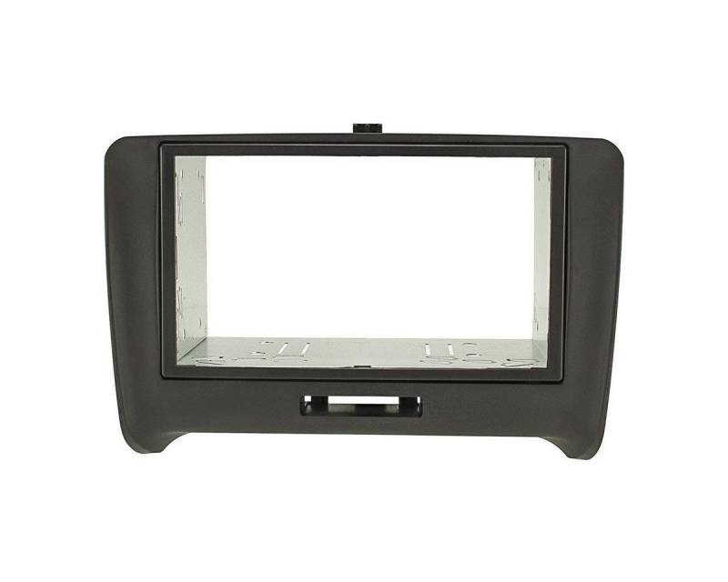 tomzz Audio Doppel DIN Radioblende Set passt für Audi TT 8J Bj.2007-2014 anthrazit Autoradio von tomzz Audio
