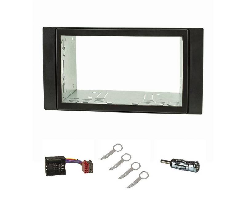 tomzz Audio Doppel DIN Radioblende Set passt für Ford Focus 2 Fiesta C-Max S-Max G Autoradio von tomzz Audio