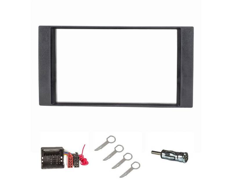 tomzz Audio Doppel DIN Radioblende Set passt für Ford Focus 2 Fiesta C-Max S-Max G Autoradio von tomzz Audio