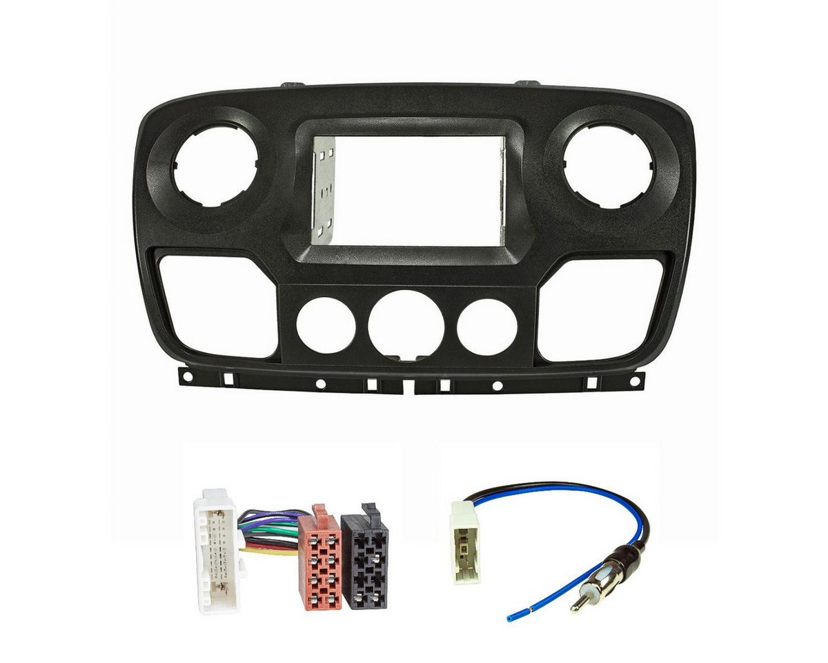tomzz Audio Doppel DIN Radioblende Set passt für Renault Master 3 III Opel Movano Autoradio tomzz Audio Doppel DIN Radioblende Set passt für Renault Master 3 III Opel Movano Autoradio von tomzz Audio