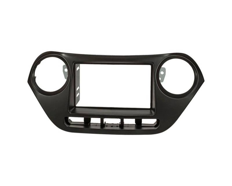 tomzz Audio Doppel DIN Radioblende passt für Hyundai i10 2.Gen. ab 2013 schwarz Autoradio von tomzz Audio