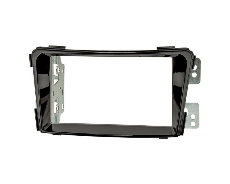 tomzz Audio Doppel DIN Radioblende passt für Hyundai i40 ab 2011 Piano schwarz Autoradio von tomzz Audio