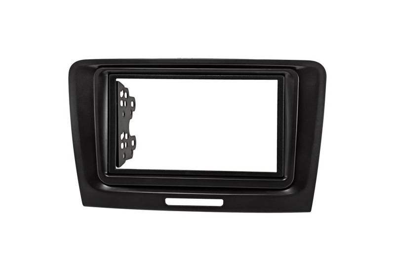 tomzz Audio Doppel DIN Radioblende passt für Skoda Superb II 3T 2008-2015 schwarz Autoradio von tomzz Audio