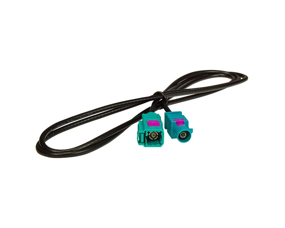tomzz Audio Fakra Antennen-Verlängerung 1m 100cm Fakra (M) Stecker auf Fakra (F) B KFZ Adapter von tomzz Audio