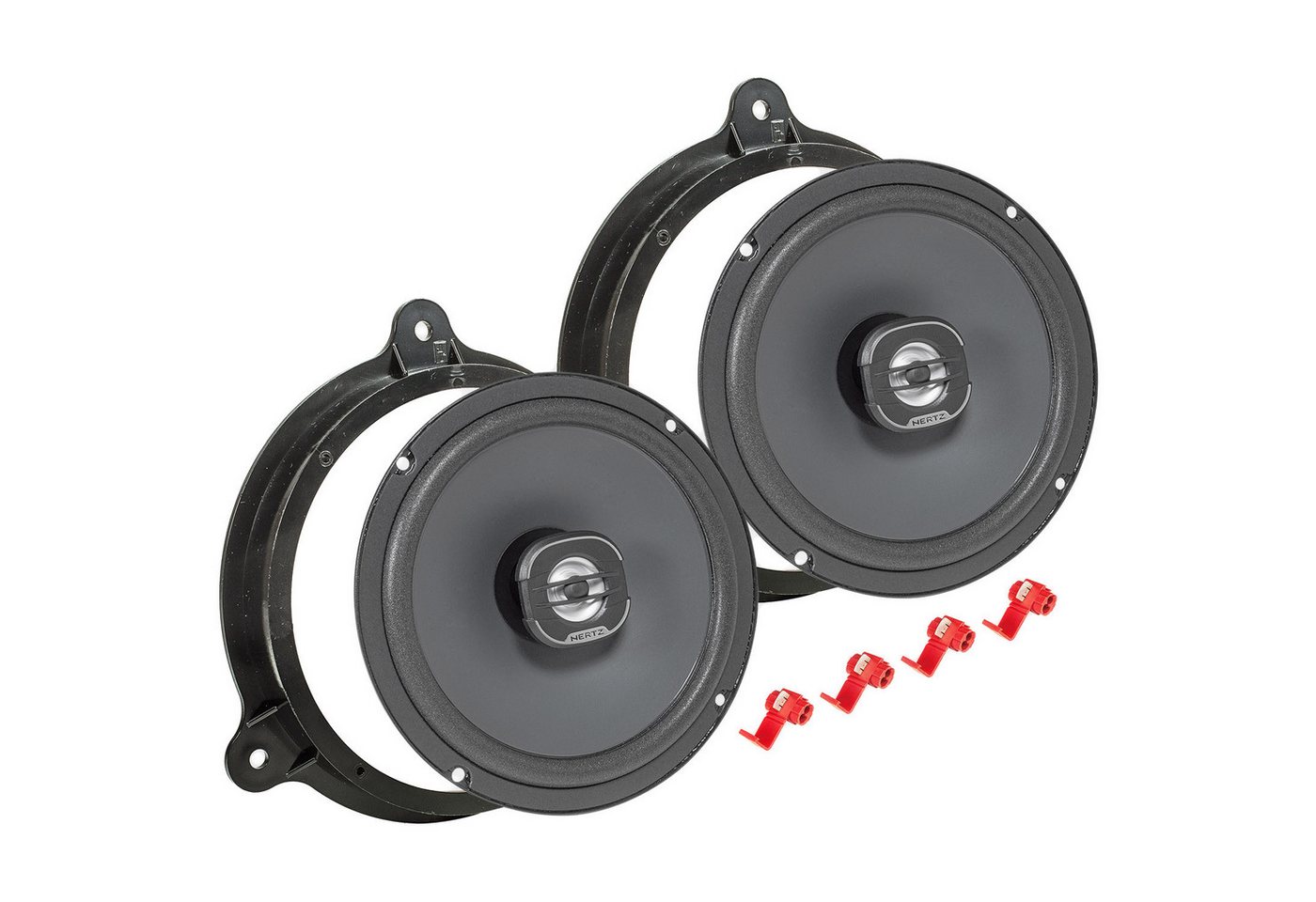 tomzz Audio Hertz X 165 Satz passt für Smart ForTwo 453 ab 2014 165mm Koaxial Auto-Lautsprecher von tomzz Audio