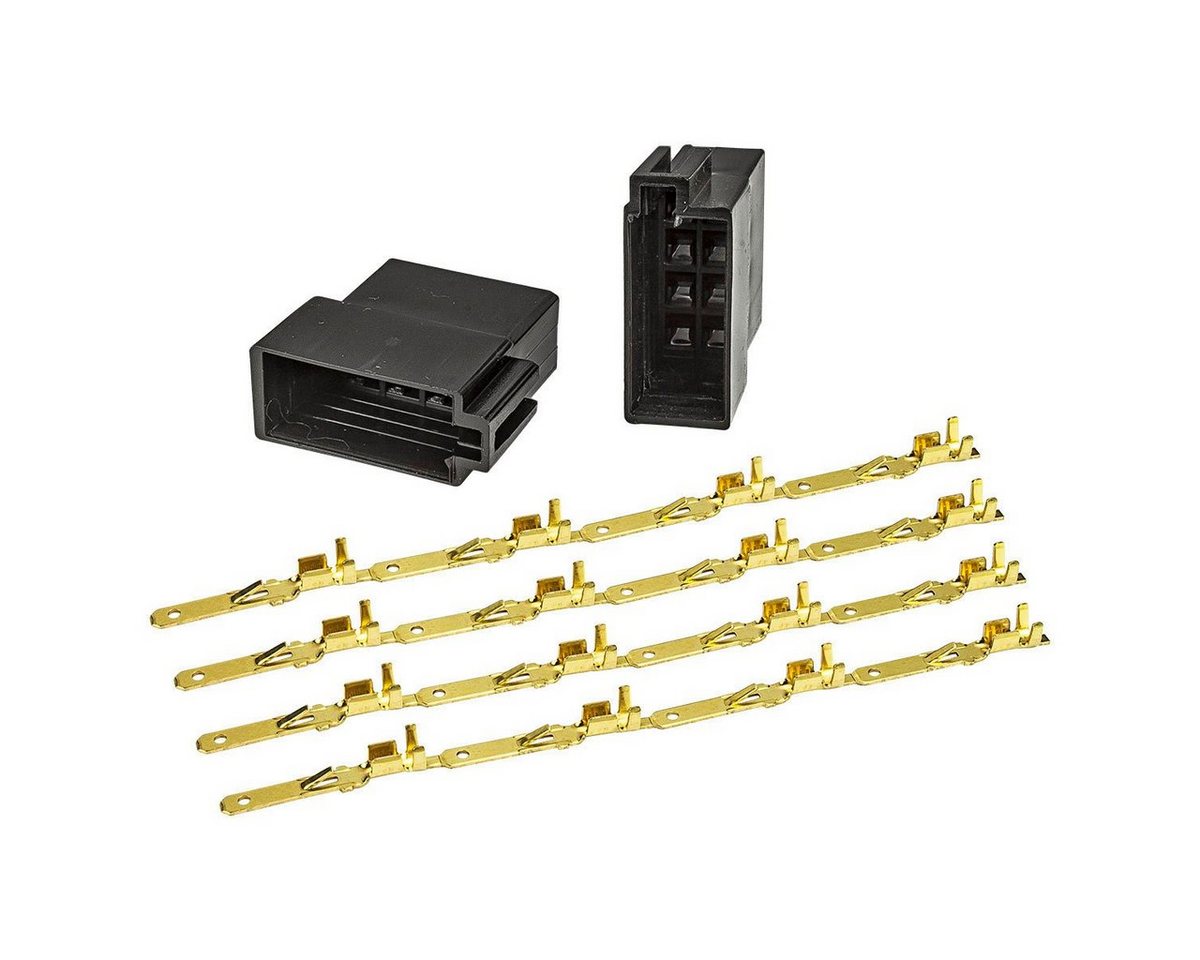 tomzz Audio ISO Buchse Gehäuse Montage Set Strom + Lautsprecher incl. Kontakte für KFZ Adapter tomzz Audio ISO Buchse Gehäuse Montage Set Strom + Lautsprecher incl. Kontakte für KFZ Adapter von tomzz Audio