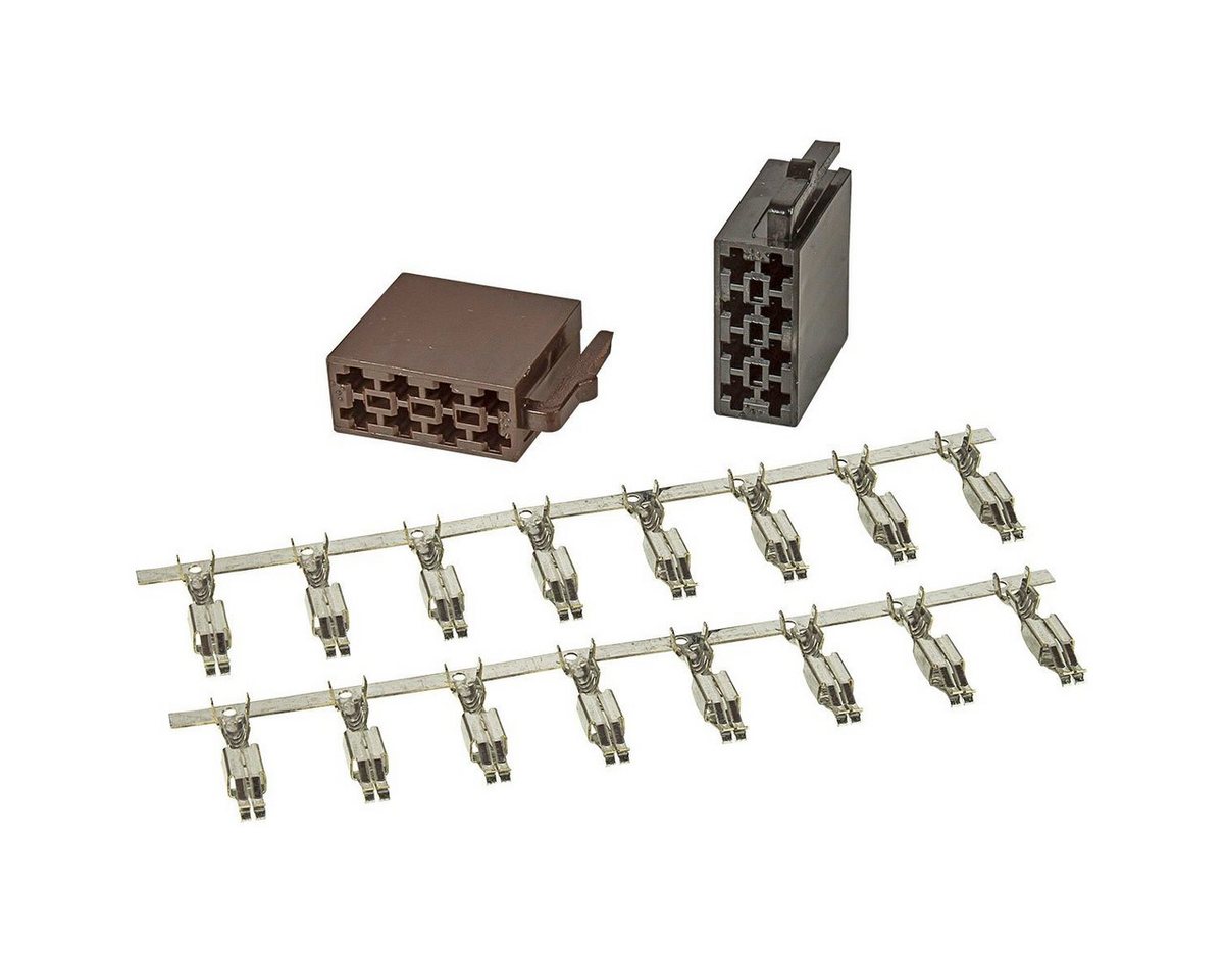 tomzz Audio ISO Stecker Gehäuse Montage Set Strom + Lautsprecher incl. Kontakte fü KFZ Adapter tomzz Audio ISO Stecker Gehäuse Montage Set Strom + Lautsprecher incl. Kontakte fü KFZ Adapter von tomzz Audio