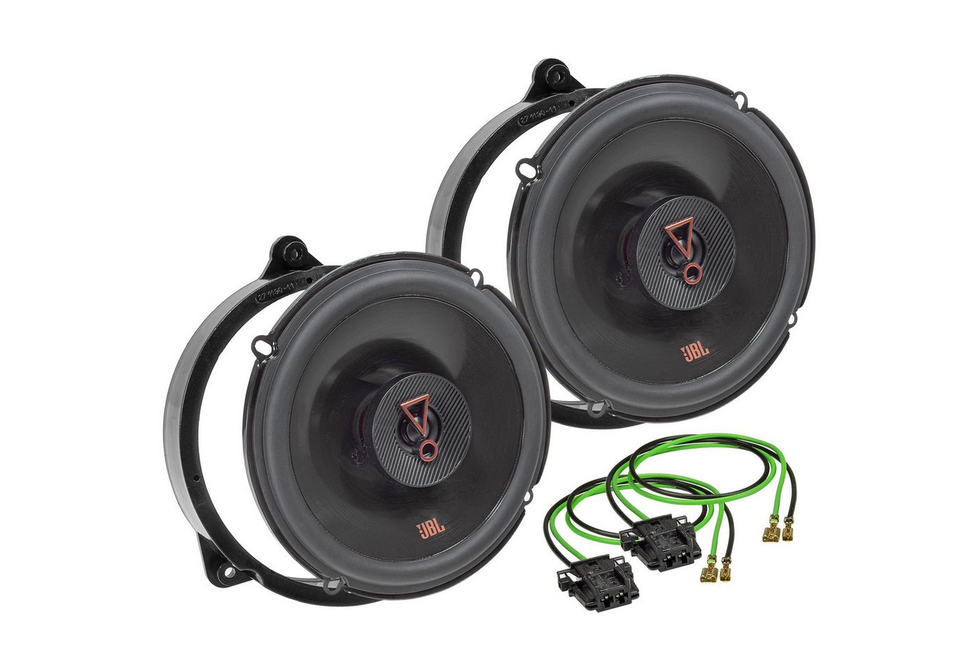 tomzz Audio JBL Stage3 627F Set passt für Mercedes CLK (W208) 1997-2002 165mm Koax Auto-Lautsprecher von tomzz Audio