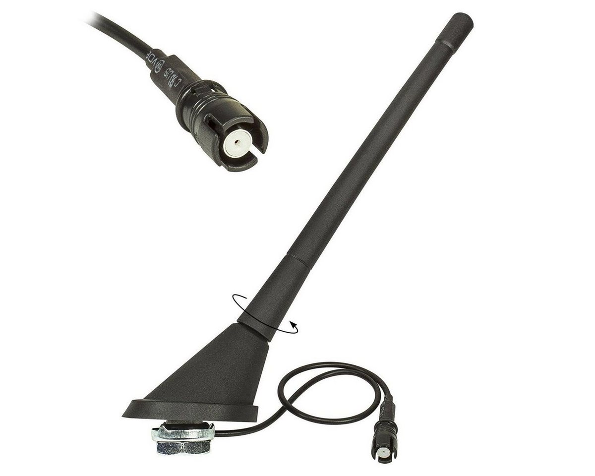 tomzz Audio KFZ Antenne Dachantenne 16V Verstärker RAKU 2 II passt für Audi Opel S Autoradio-Ersatzantennenstab von tomzz Audio