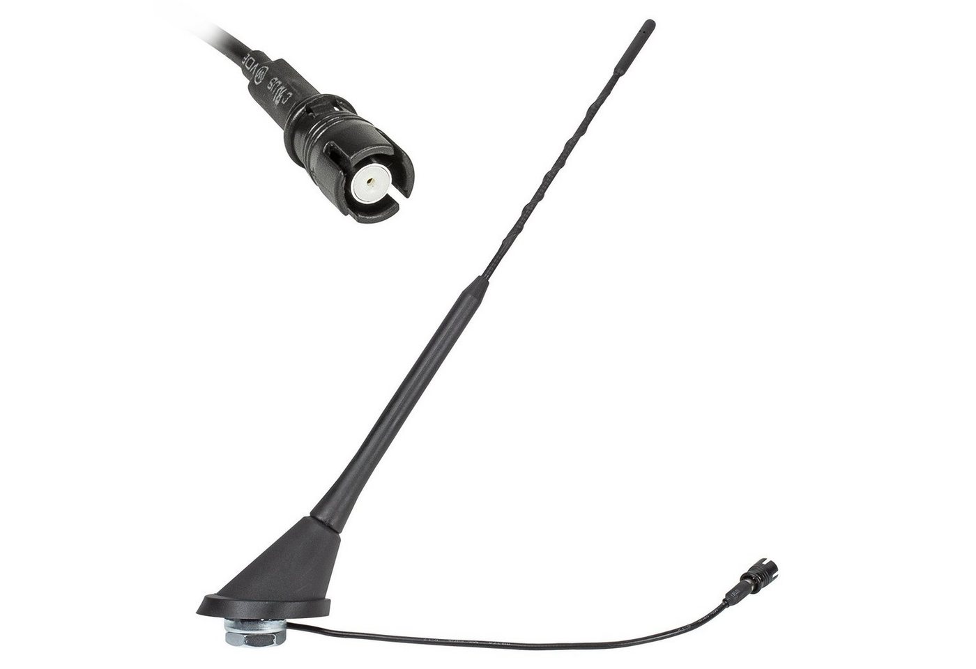 tomzz Audio KFZ Antenne Dachantenne 16V Verstärker RAKU 2 II passt für Audi Opel S Autoradio-Ersatzantennenstab von tomzz Audio