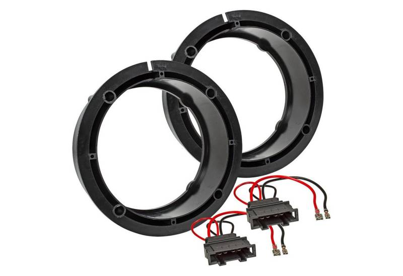 tomzz Audio Lautsprecherringe + Kabel passt für VW Golf 4 Passat 3B BG Polo 9N 165 Auto-Lautsprecher von tomzz Audio