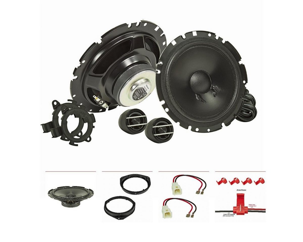 tomzz Audio Pioneer TS-G170C Lautsprecher Set passt für Fiat 500 Grande Punto Pand Auto-Lautsprecher tomzz Audio Pioneer TS-G170C Lautsprecher Set passt für Fiat 500 Grande Punto Pand Auto-Lautsprecher von tomzz Audio