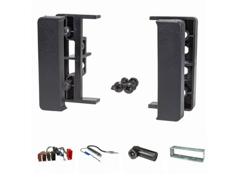 tomzz Audio Radioblende Set passt für Audi A4 B5 8D Facelift A6 C5 B4 schwarz mit Autoradio von tomzz Audio