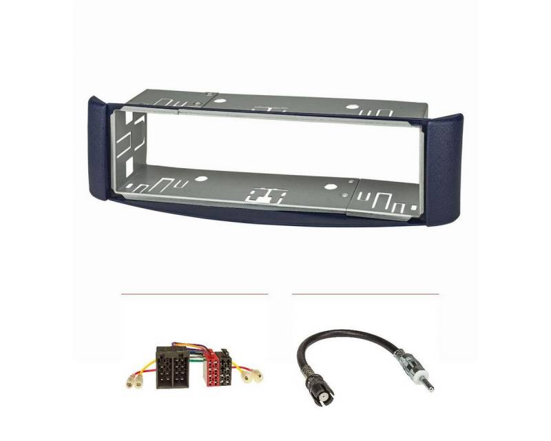 tomzz Audio Radioblende Set passt für Smart fortwo (450) Bj.1998-2007 blau mit Käf Autoradio von tomzz Audio